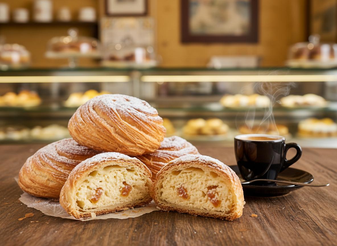 Sfogliatella - lehtitaikinaleivos