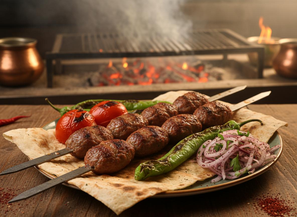 Şiş köfte - grillatut lihapuikot