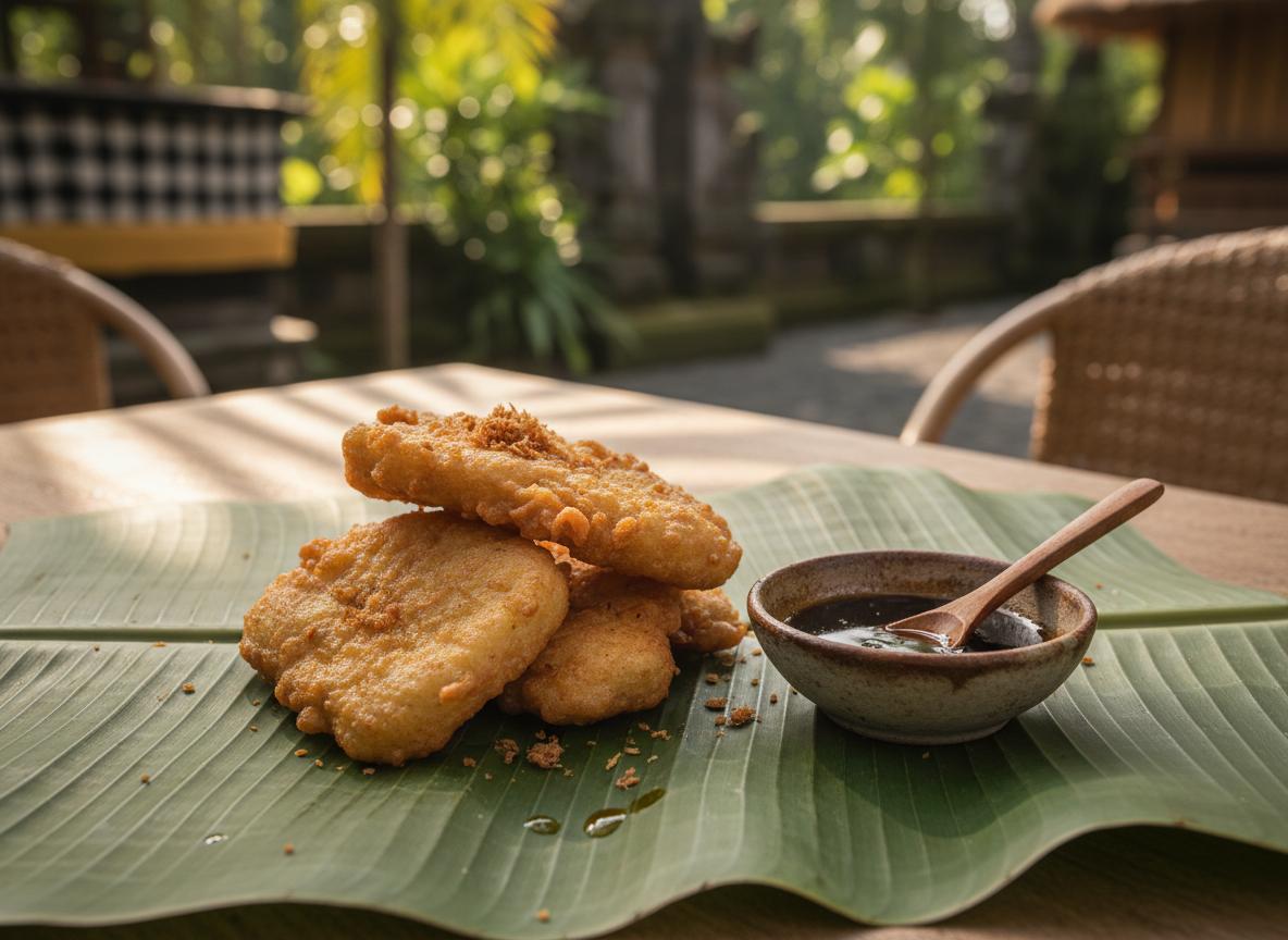 Pisang goreng - uppopaistettuja banaaneja