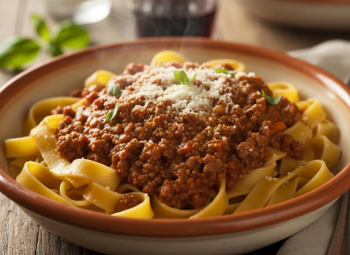 Tagliatelle al ragù - bolognalainen pastaruoka