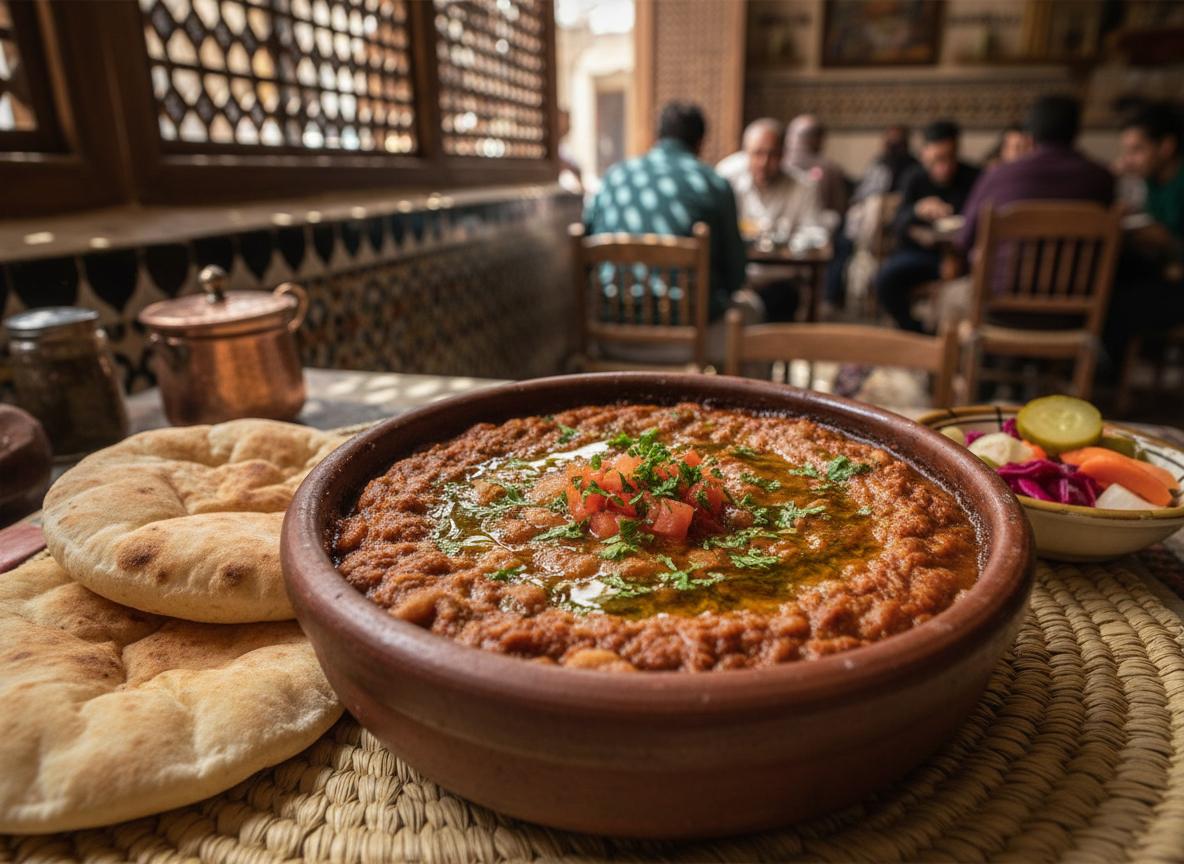 Ful medames - höyrytetyt härkäpavut