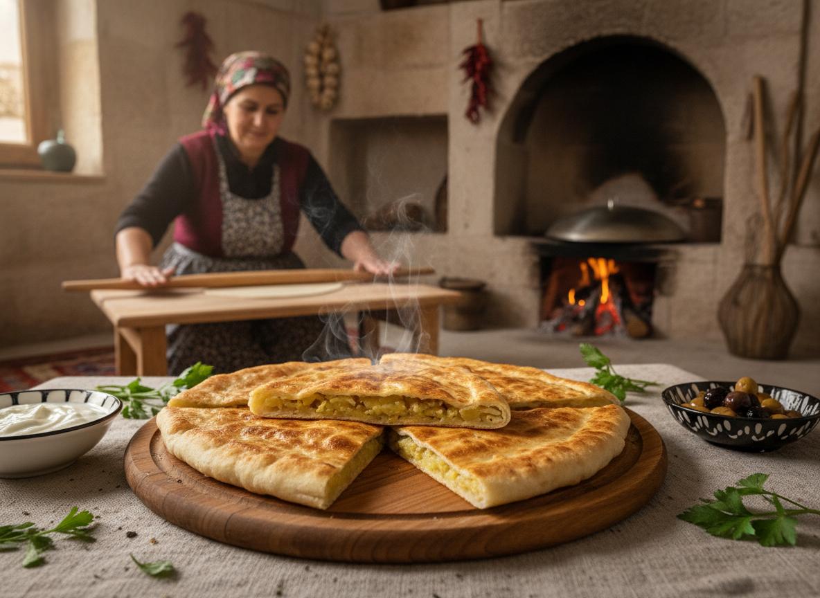 Gözleme - täytetty lettu