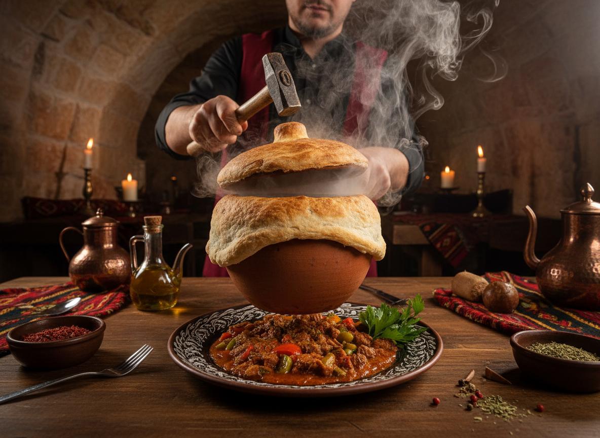 Testi kebab - savikattilassa hautunut lihapata