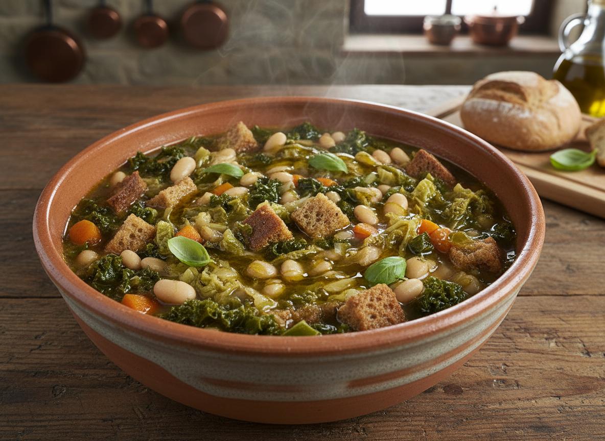 Ribollita - toscanalainen vihannes- ja leipäkeitto