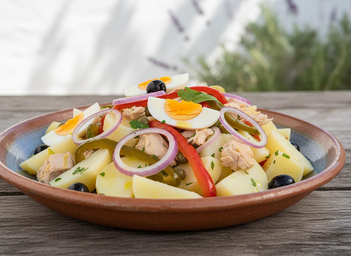 Ensalada payesa - ibizalainen maalaissalaatti