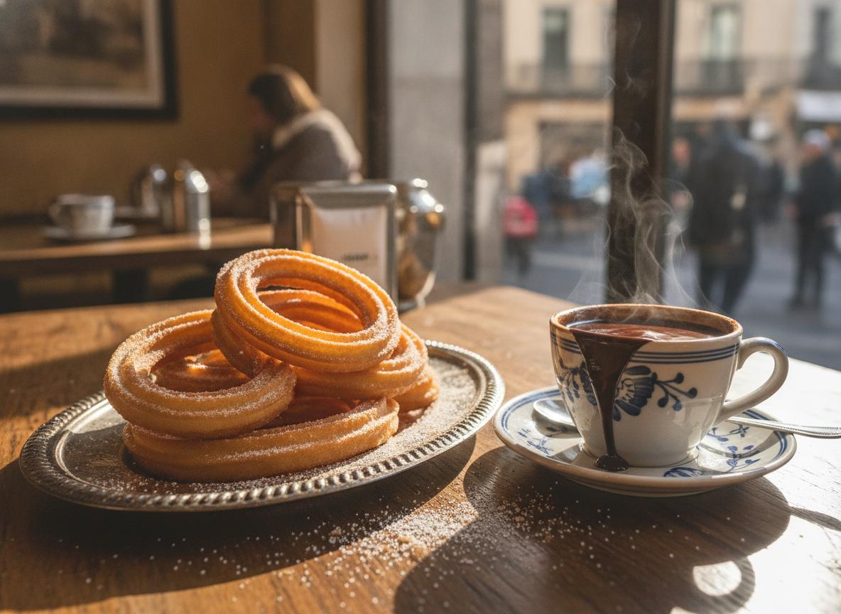 Churros con chocolate - taikinatikut suklaalla