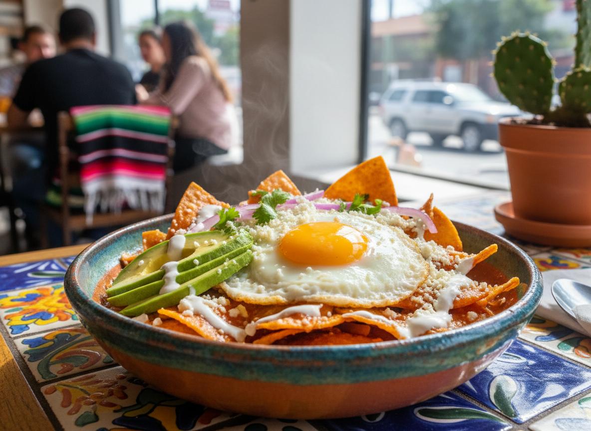 Chilaquiles - tortillapalat kastikkeessa