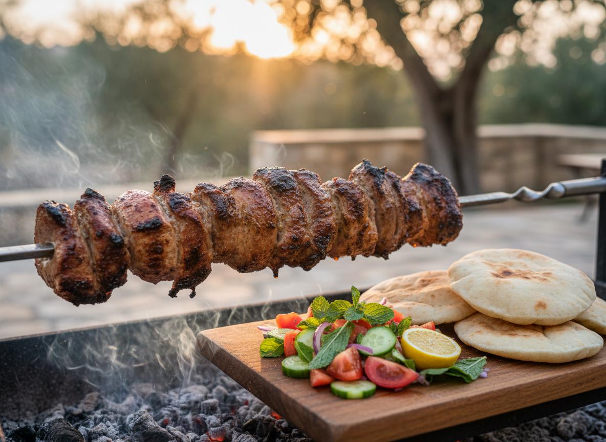 Souvla - suuri grillattu liha