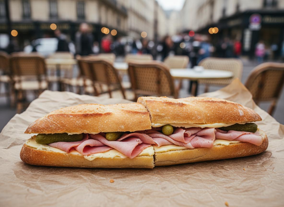 Jambon-beurre - kinkku-voileipä patongista