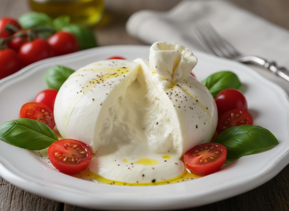 Burrata - tuorejuustopussi
