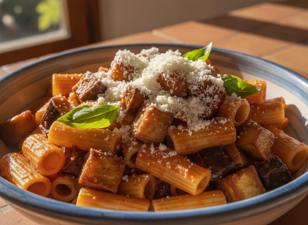 Pasta alla Norma - munakoisopastaa