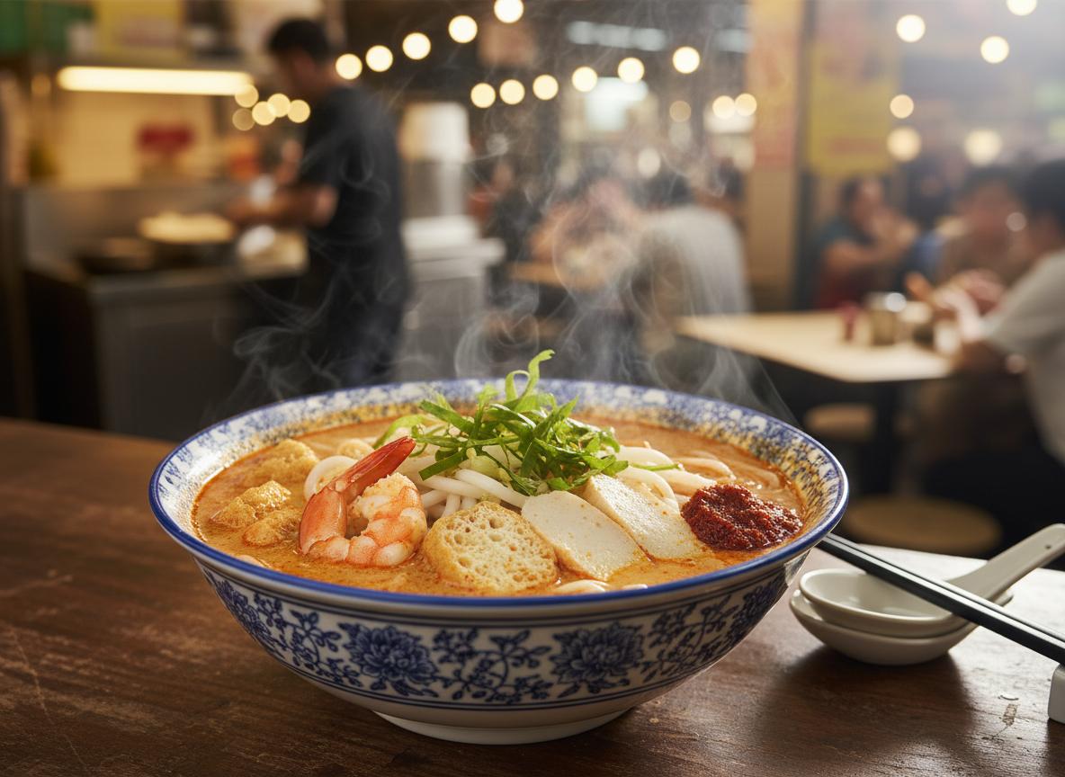 Laksa - kookos-curry-nuudelikeitto
