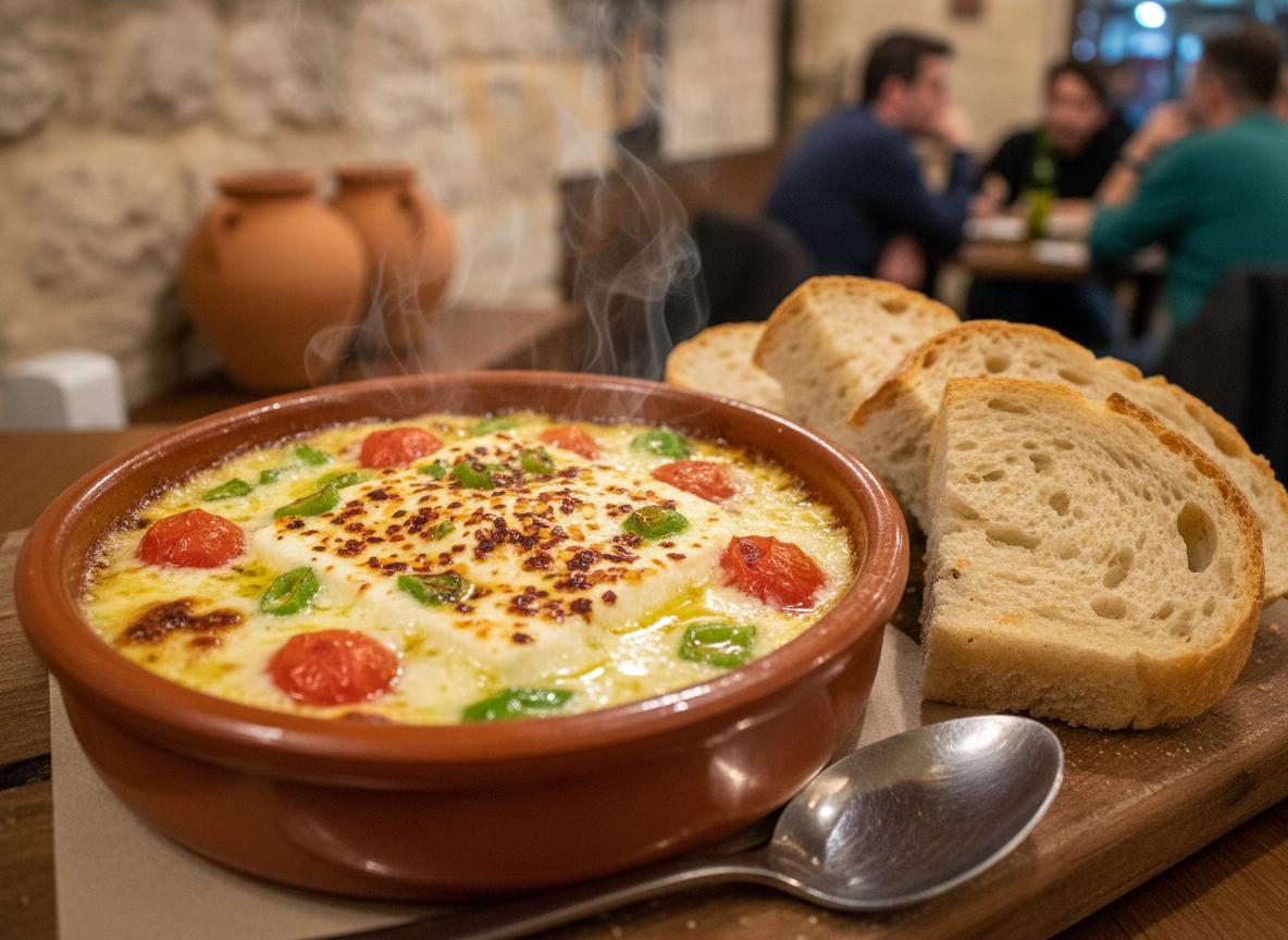 Bougiourdi - uunifetajuustoa