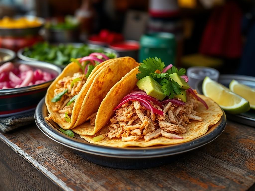 Rapeita tortillapohjia kanan ja punasipulin kera lautasella