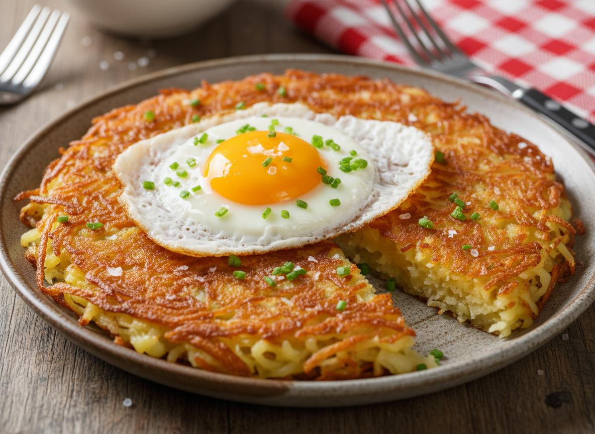 Rösti - sveitsiläinen perunapannukakku